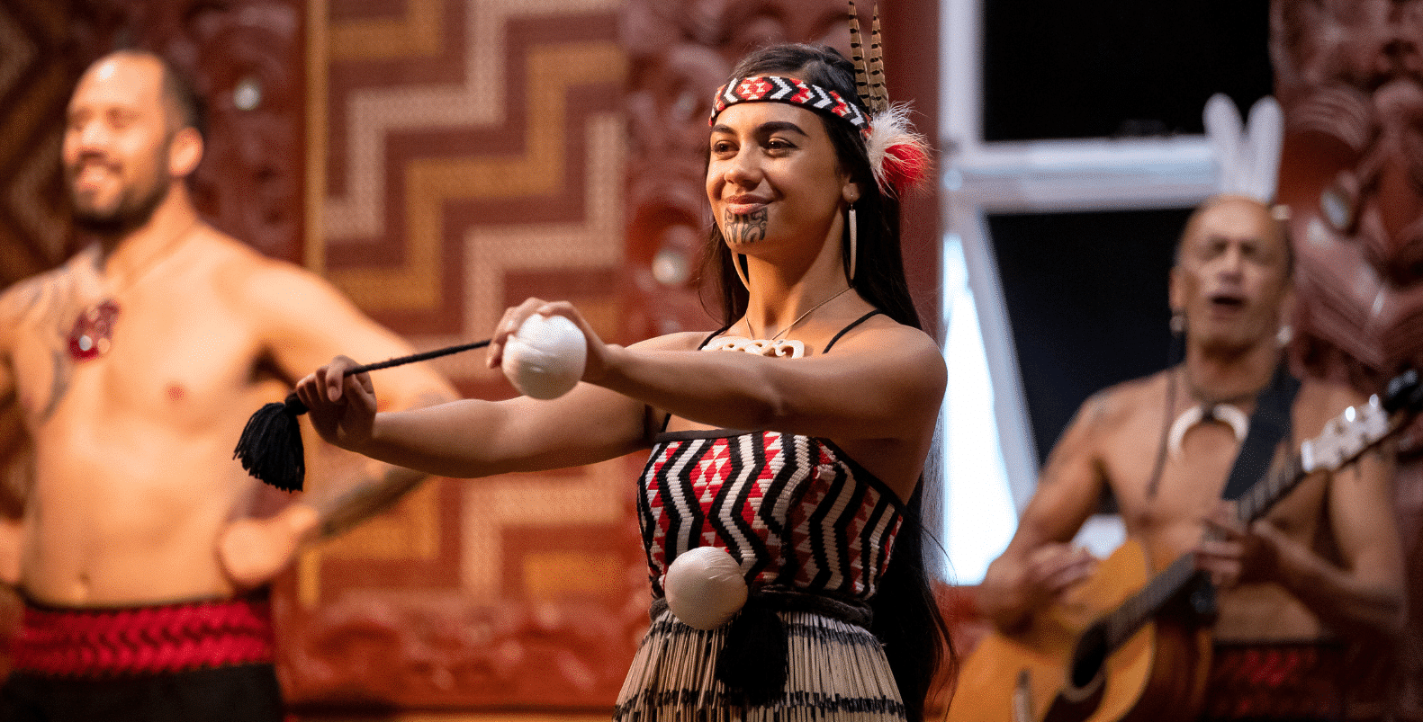 Maori culture performance in Rotorua, New Zealand
