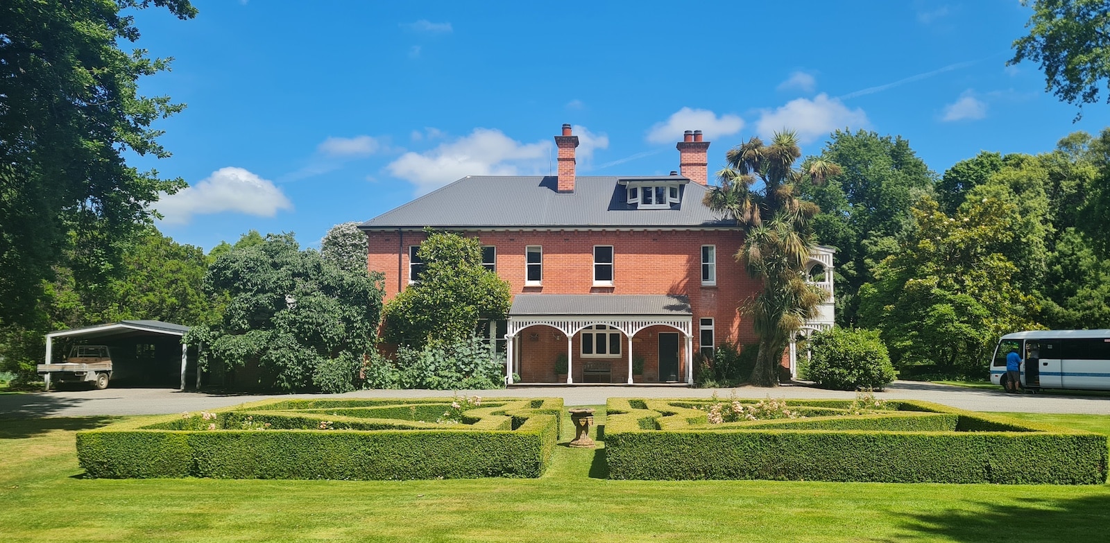Historic homestead and garden, Akaunui homestead, Canterbury, New Zealand